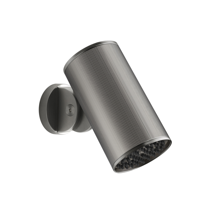 Душевая программа Верхний душ 79 мм, с настенным креплением, тропический ливень, цвет Steel Brushed 