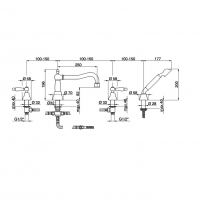 Смесители Смеситель для ванны 
