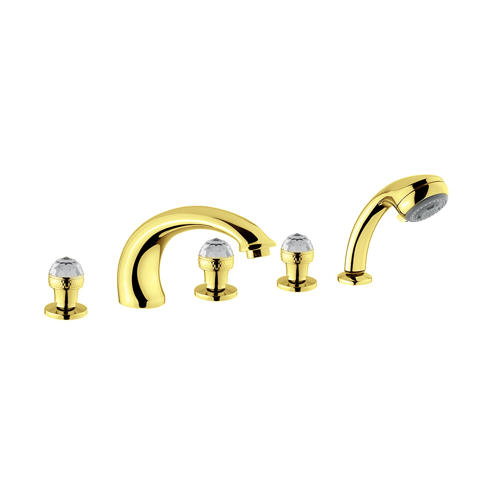 Смесители Смеситель на борт ванны, золото 