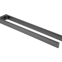 Аксессуары для ванной Держатель для полотенца двойной 45 см (хром черный шлифованный) 