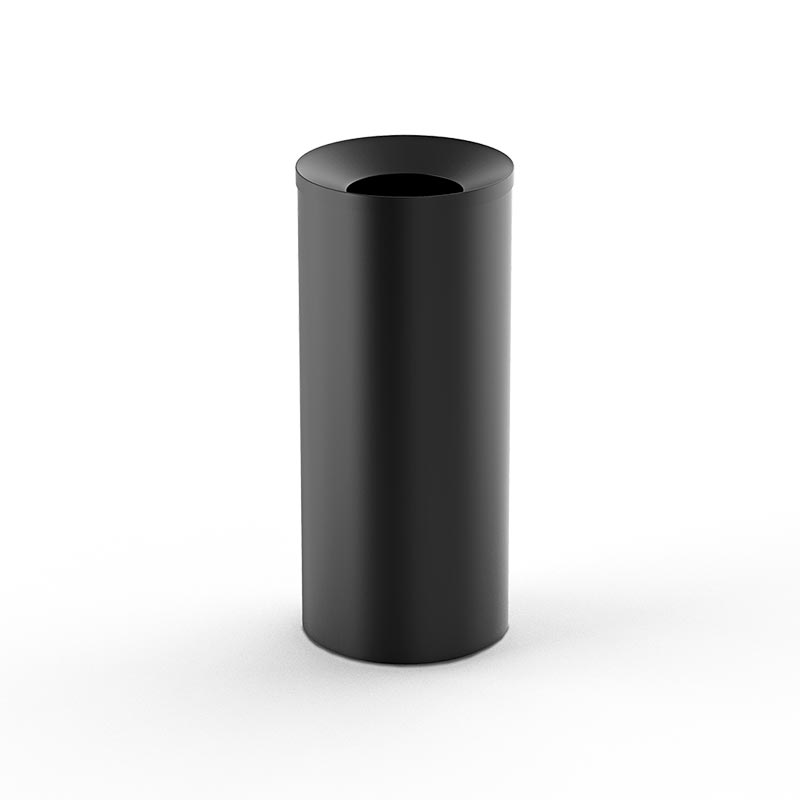 Мусорный бак DW 230 с внутренним ведром кристальный, черный матовы