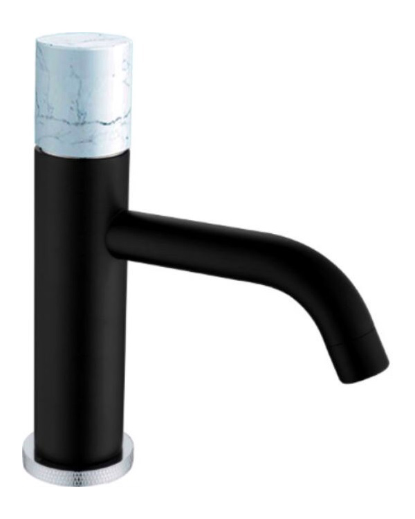 Смесители Смеситель для умывальника низкий BLACK MRAMOR WHITE 