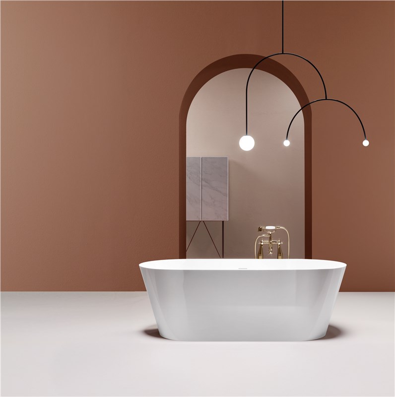 Ванна отдельностоящая 180х80х60h, цвет белый глянцевый