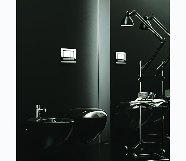 Системы инсталляции Панель METAL DUAL (металлическая), двойной слив, хром 