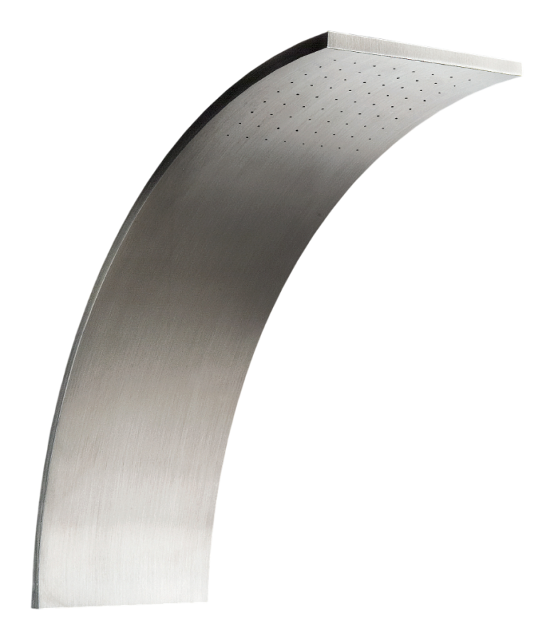 Душ верхний Free Ideas, настенный, регулируемый, 1 режим, P. 250 мм, внешняя часть, сталь, цвет сатинированная бронза