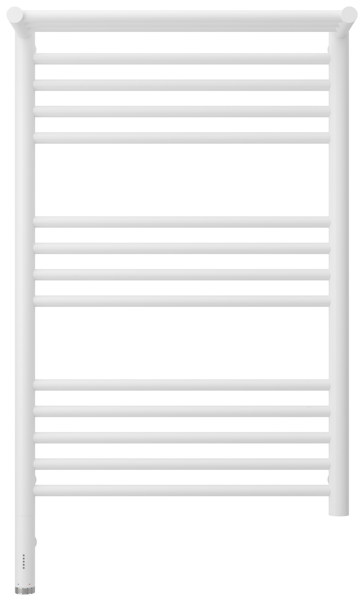 Полотенцесушители Полотенцесушитель электрический с одной полкой 800х500 / МЭМ левый (Матовый белый) 