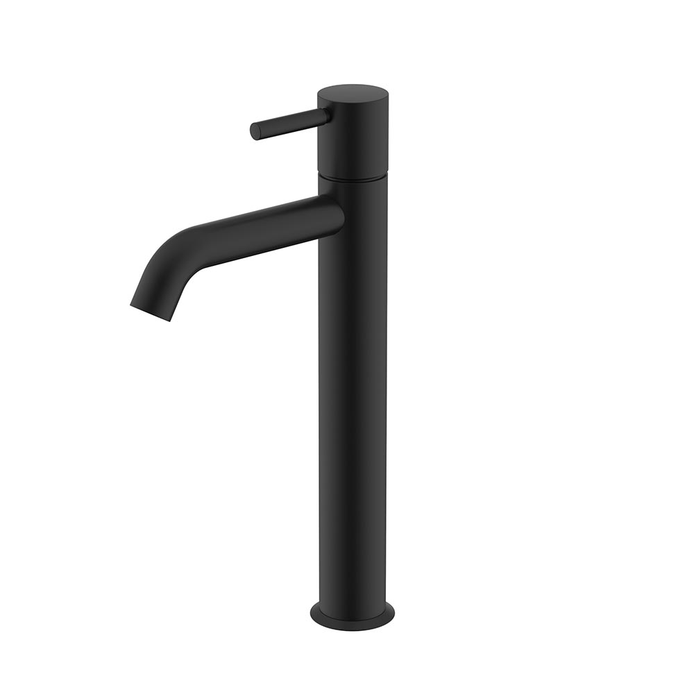 Смеситель для раковины с донным клапаном MATTE BLACK