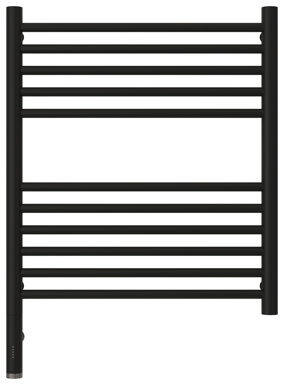 Полотенцесушители Полотенцесушитель электрический прямая 600х500 / МЭМ левый (Матовый чёрный) 