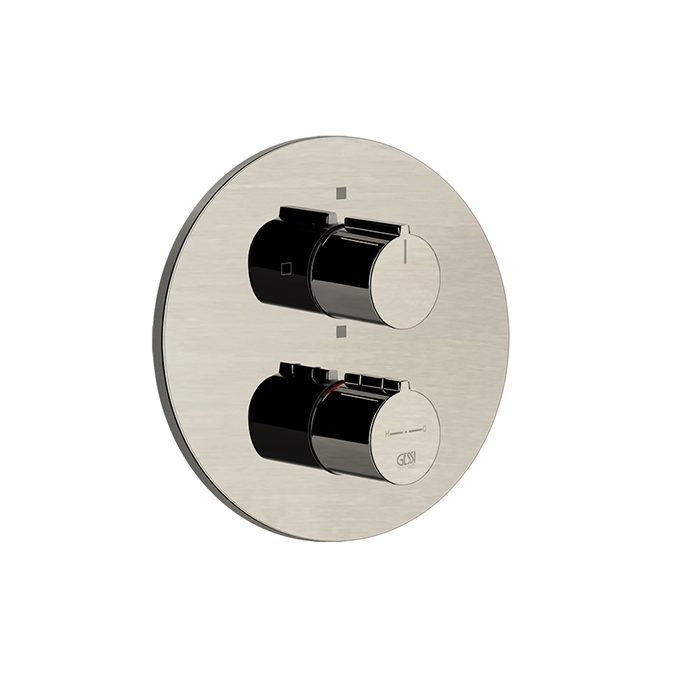 Смесители Внешние части для термостатического смесителя на 2 позиции, цвет Finox Brushed Nickel 