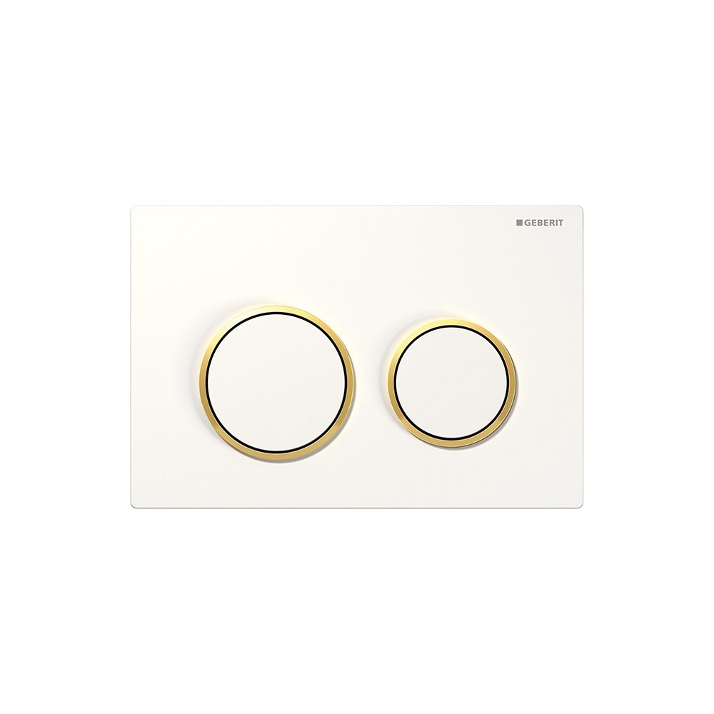 Omega 20 115.085.KK.1 Накладная панель для унитаза (Белый | Золото)