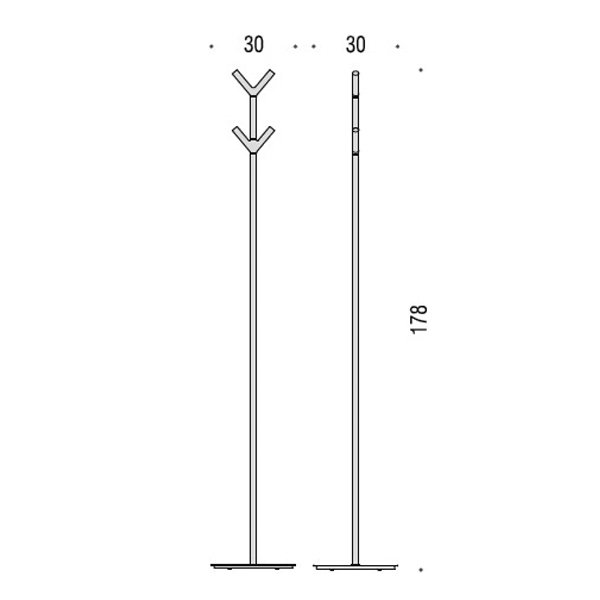 Аксессуары для ванной Стойка 178 см, цвет хром 