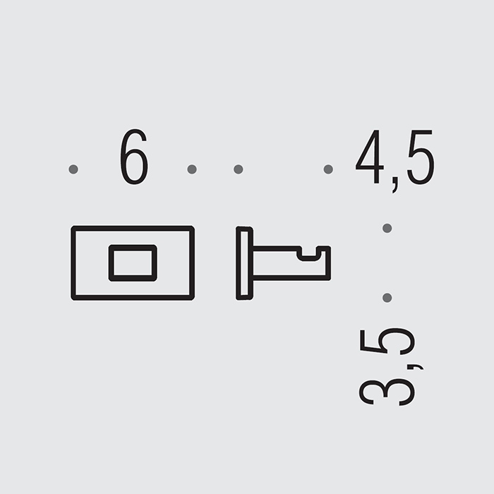 Аксессуары для ванной Крючок одинарный, цвет чёрный матовый 
