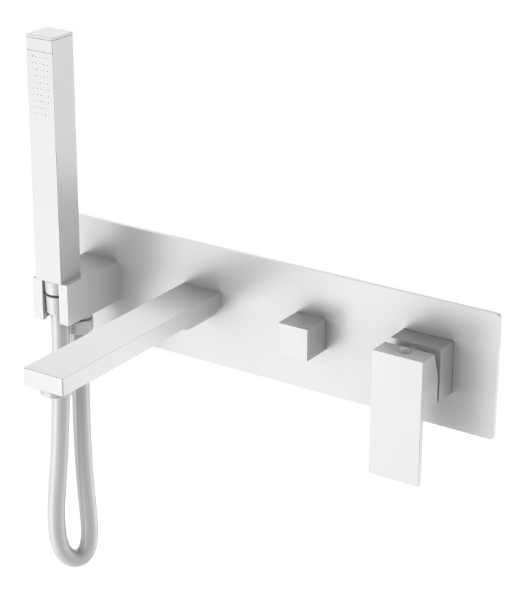 Смесители Смеситель для ванны встроенный Matt White 