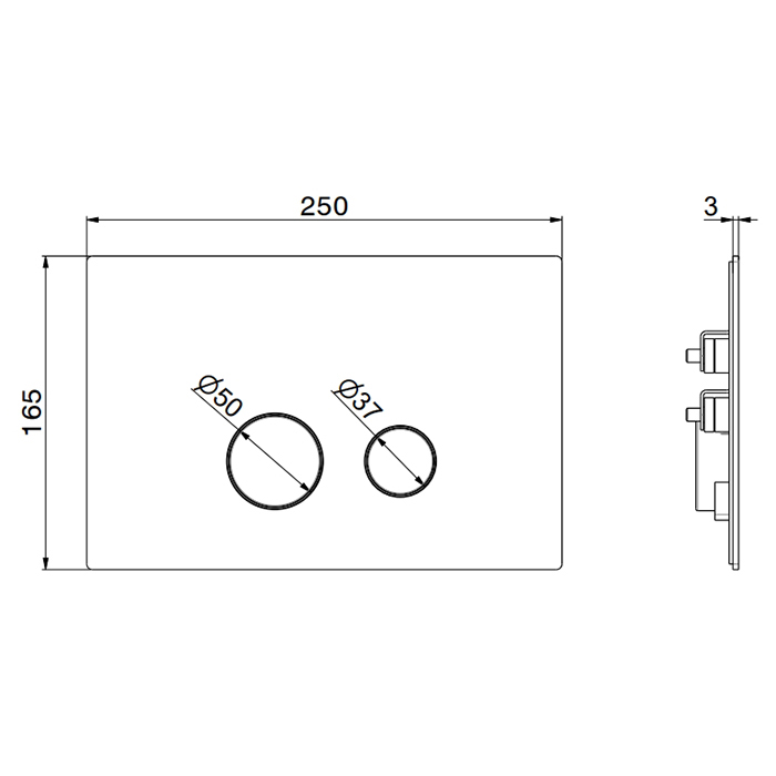 Системы инсталляции Клавиша смыва для унитаза 