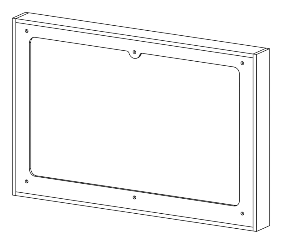 Комплектующие Рамка распорная Hydroplate, с комплектом магнитных удлинителей для панелей смыва Tece, сталь, цвет сатинированная нержавеющая сталь 