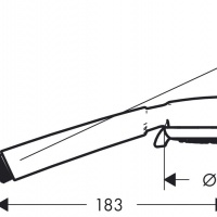 Комплектующие Ручной душ, 100, белый/хром 