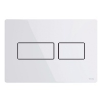 Системы инсталляции Панель смыва с двойной системой смыва для унитаза, цвет белый глянцевый 