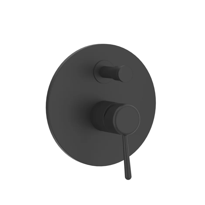 Смесители Gessi Goccia Встраиваемый однорычажный смеситель с переключателем(внешние части), цвет: черный 