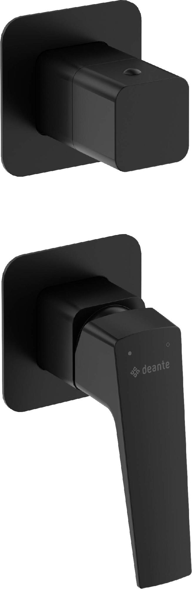 Смесители Смеситель встраиваемый для душа 2 выхода с внутр.частью (черный) 