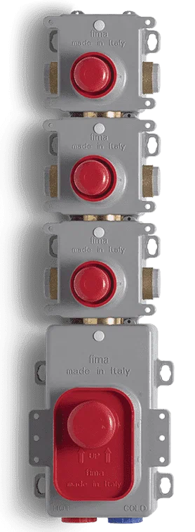 Смесители Внутренняя часть встраиваемого термостатического смесителя для душа, 3 источника 