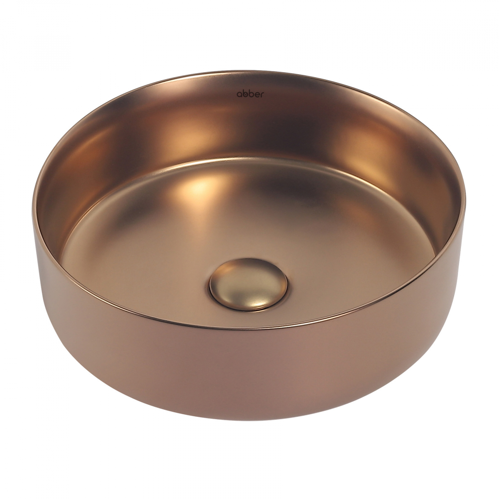 Раковины Раковина накладная 36х36 цвет золото 