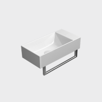 Раковины Раковина накладная, подвесная 50*25 см (белый глянцевый) 