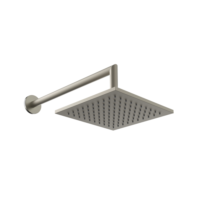 Душевая головка для настенного крепления, поворотная, с защитой от известкового налёта, цвет Finox Brushed Nickel