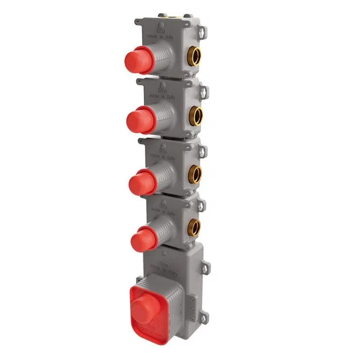 Смесители Внутренняя часть встраиваемого термостатического смесителя для душа, 4 источника 