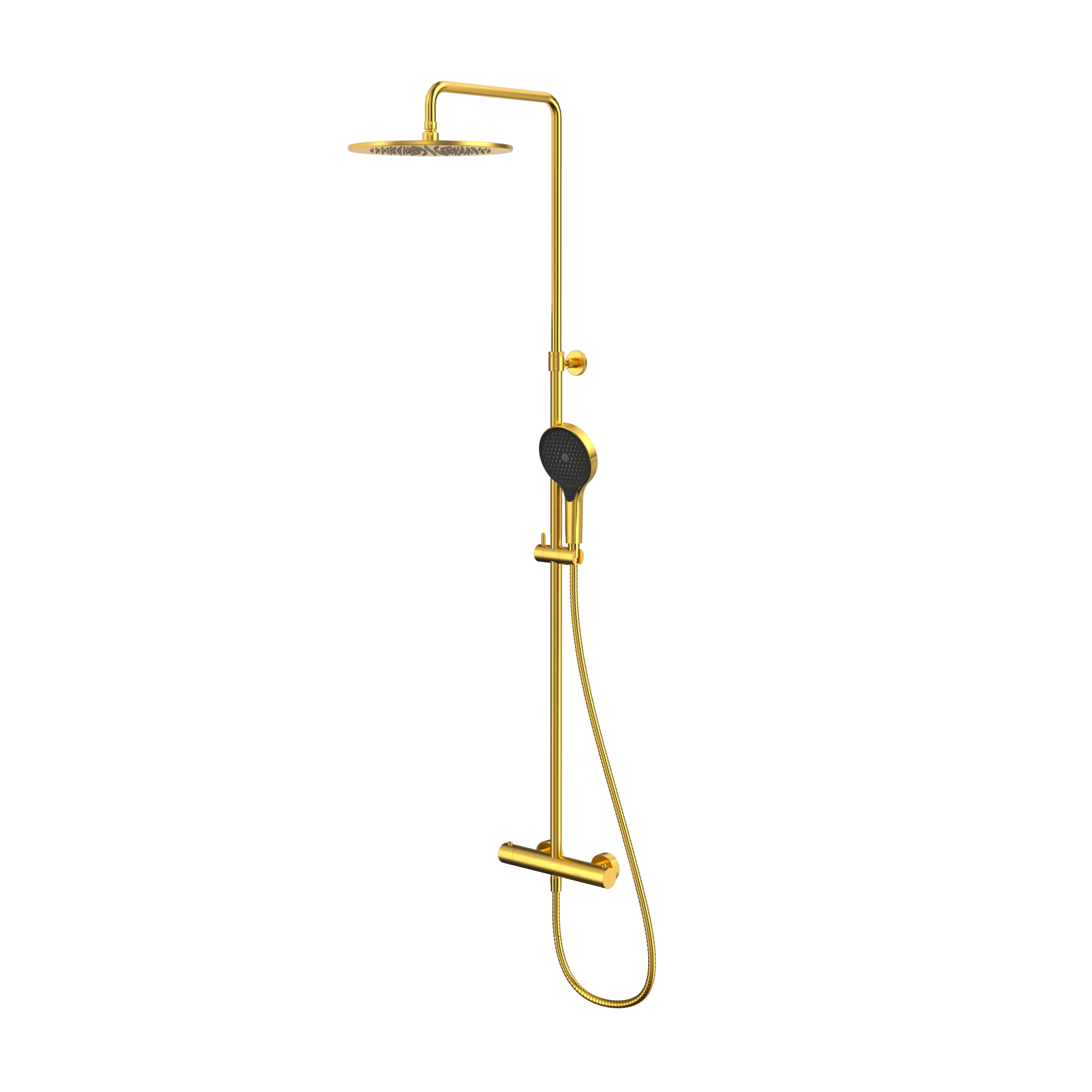 Душевая программа Термостатическая душевая система наружного монтажа Y1254TOPGLB (брашированное золото) 