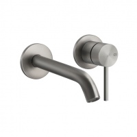 Смесители Настенный смеситель для раковины внешняя часть сталь шлифованная 