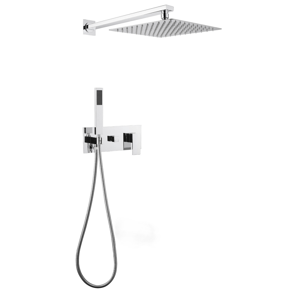 Душевая программа Душевая система скрытого монтажа без излива, хром 