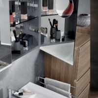 Мебель для ванной Option 500.592.00.1 Зеркальный шкафчик с подсветкой 1200*700 мм 