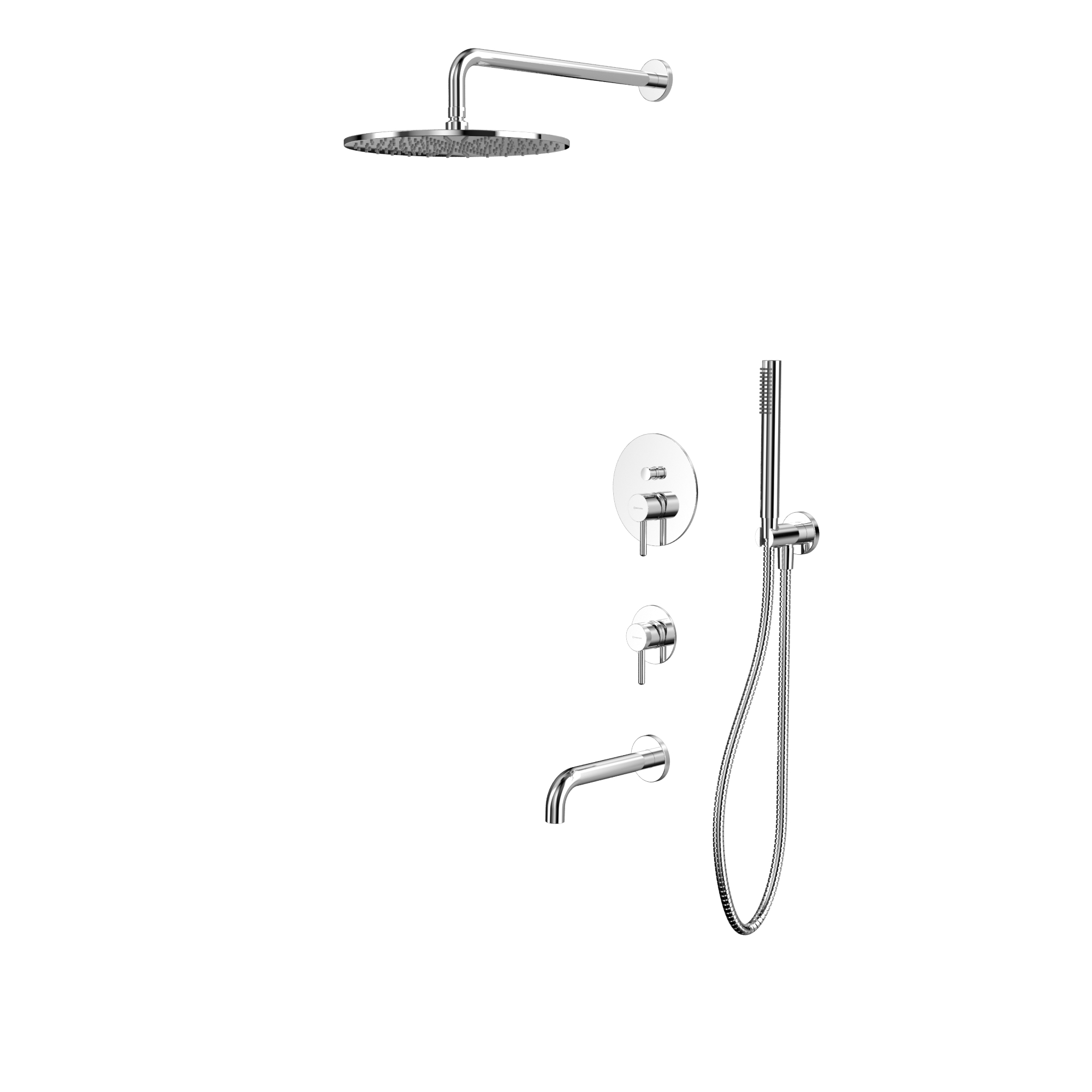 Душевая программа Система для ванны скрытого монтажа YSET07CR (хром) 