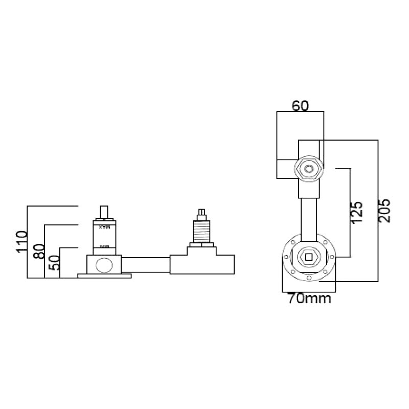 ZC0 Встраиваемая часть на 2 потребителя