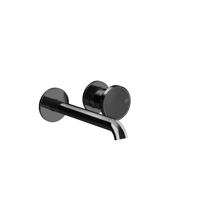 Смесители Смеситель для раковины встраиваемый с изливом, в компл с отд вставкой, цвет Black Metal PVD (внешняя часть) 