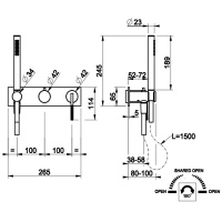 Смесители Смеситель для ванны внешняя часть хром 