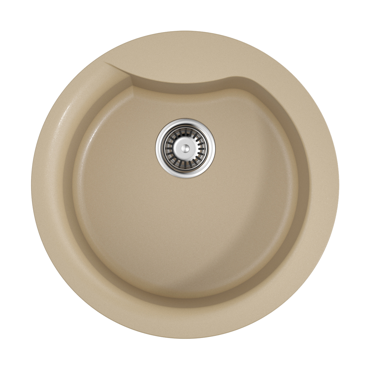 Кухонные мойки Кухонная мойка 485x485x210 Yasugata 48R-CH Tetogranit/шампань 