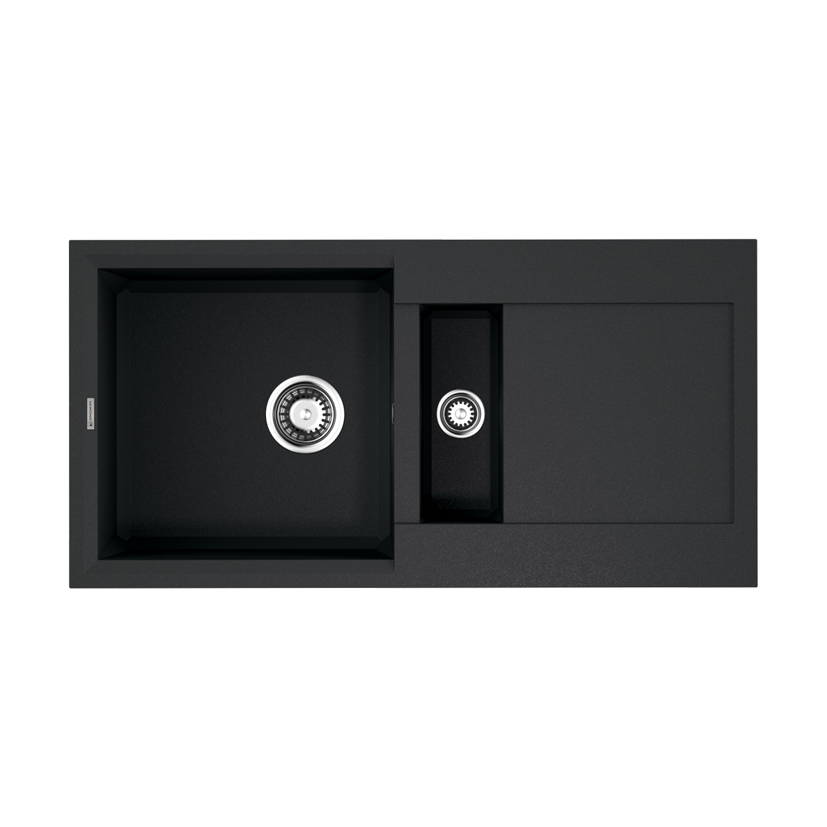 Кухонные мойки Кухонная мойка 860x465x210 Sakaime 86-2-BL Tetogranit/черный 