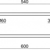 Аксессуары для ванной Держатель для полотенца на 60 см 