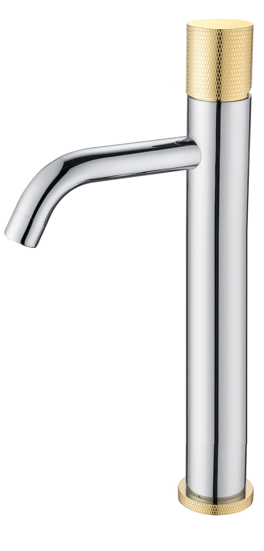 Смесители Смеситель для умывальника высокий CHROME TOUCH GOLD 