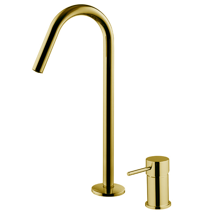 Смесители Смеситель для раковины, на 2 отв, с донным клапаном, цвет золото 