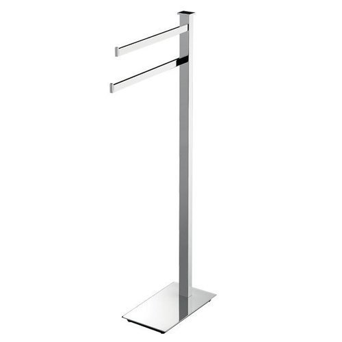 Стойка с 2 полотенцедержателями, высота 86 см, цвет хром