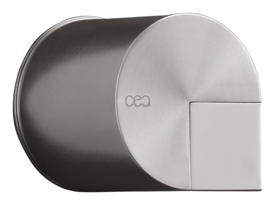 Смесители Смеситель для душа Duet, настенный, монокомандный, Ø45 мм, внешняя часть, сталь, цвет сатинированная бронза 