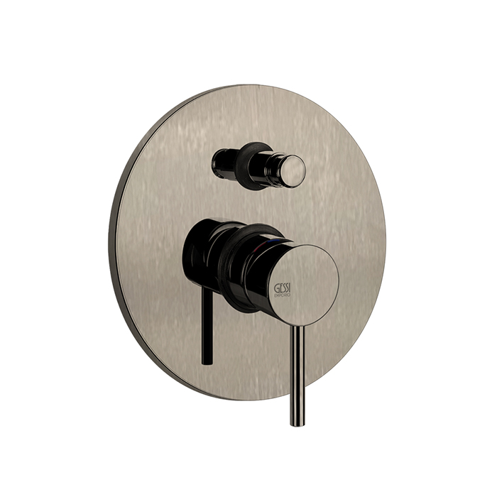 Смесители Внешние части для настенного смесителя с автоматическим переключателем ванна-душ, цвет Finox Brushed Nickel 