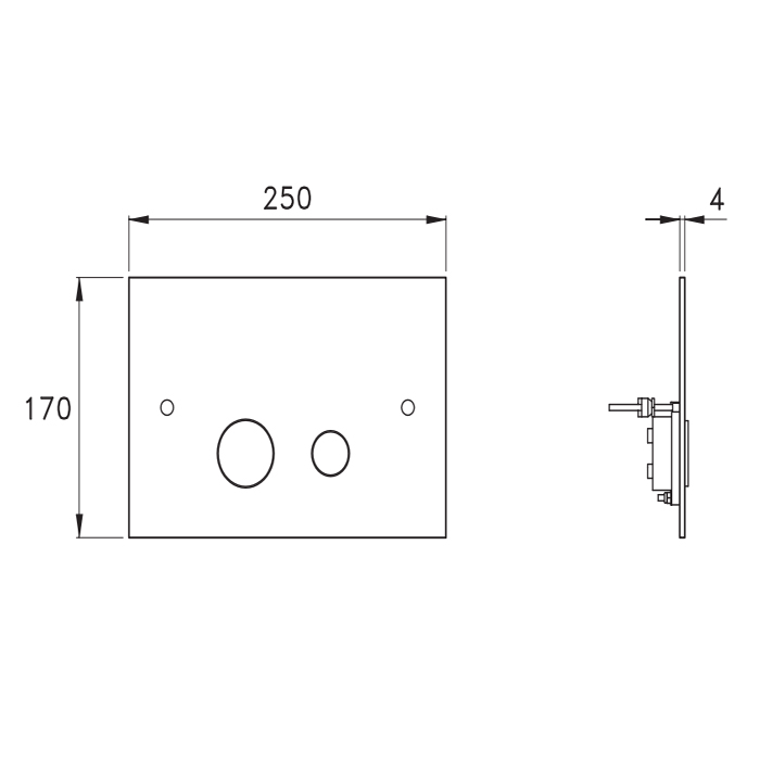 Системы инсталляции  Клавиша смыва для унитаза, двойная, для инсталляций Geberit Sigma UP320 и UP720, цвет черный матовый 