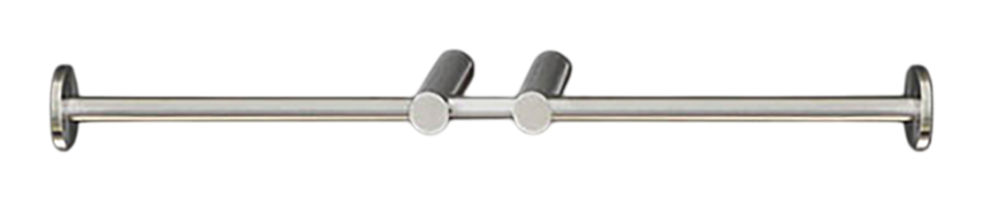 Бумагодержатель Stem, настенный, двойной, сталь, цвет Black Diamond сатинированный