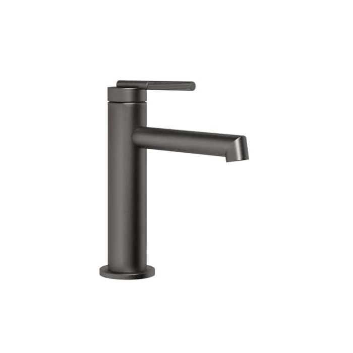 Смесители Смеситель для раковины без донного клапана, с соединительными шлангами, цвет Black Metal Brushed PVD 