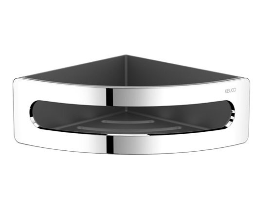 Аксессуары для ванной Угловая корзинка для душа (хром | антрацит) 