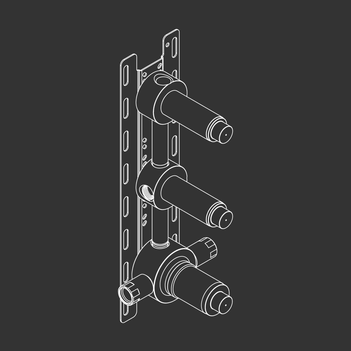 Смесители скрытая часть настенного термостатического смесителя 