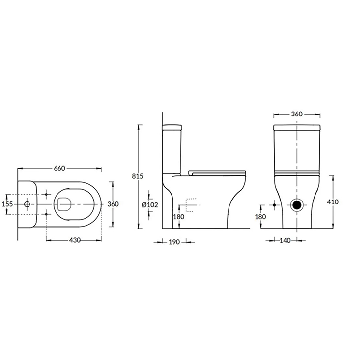 Унитазы Унитаз BUONGIORNO напольный безободковый, белый глянцевый 